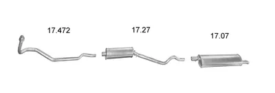 Sistema de gases de escape EDEX 1176