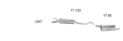 Sistema de gases de escape Opel CORSA B · Opel CORSA B Hatchback Van