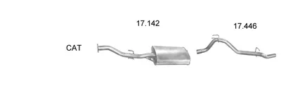 Sistema de gases de escape Opel FRONTERA A · Vauxhall FRONTERA Mk I