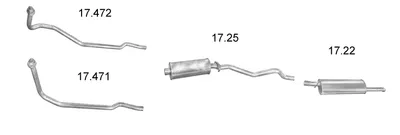 Sistema de gases de escape EDEX 1247