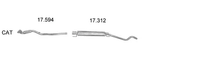 Sistema de gases de escape Opel ASTRA G Hatchback · Opel ASTRA G Saloon · Vauxhall ASTRA Mk IV Hatchback