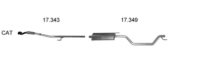 Sistema de gases de escape Opel SIGNUM Hatchback · Opel VECTRA C Estate · Vauxhall VECTRA Mk II Estate