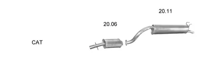 Sistema de gases de escape Fso POLONEZ III · Fso POLONEZ III Saloon