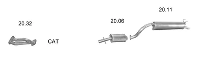Sistema de gases de escape Fso POLONEZ III