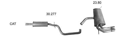 Sistema de gases de escape Seat ALTEA