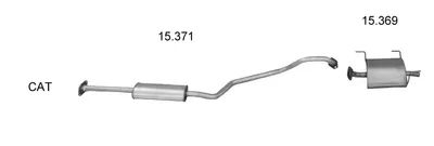Sistema de gases de escape Nissan ALMERA II Hatchback