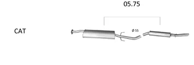 Sistema de gases de escape Chevrolet CAPTIVA