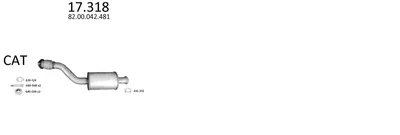 Sistema de gases de escape Opel VIVARO A Platform/Chassis · Renault TRAFIC II Bus · Renault TRAFIC II Van
