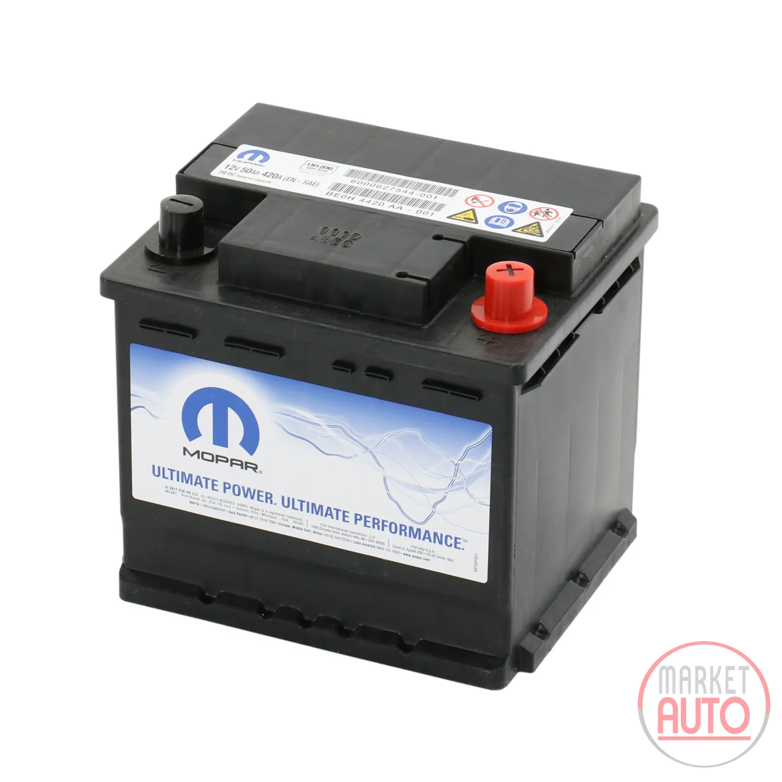 Batterie 50AH 420A (EN-SAE) ORIGINAL Fiat (OE 6000627544)