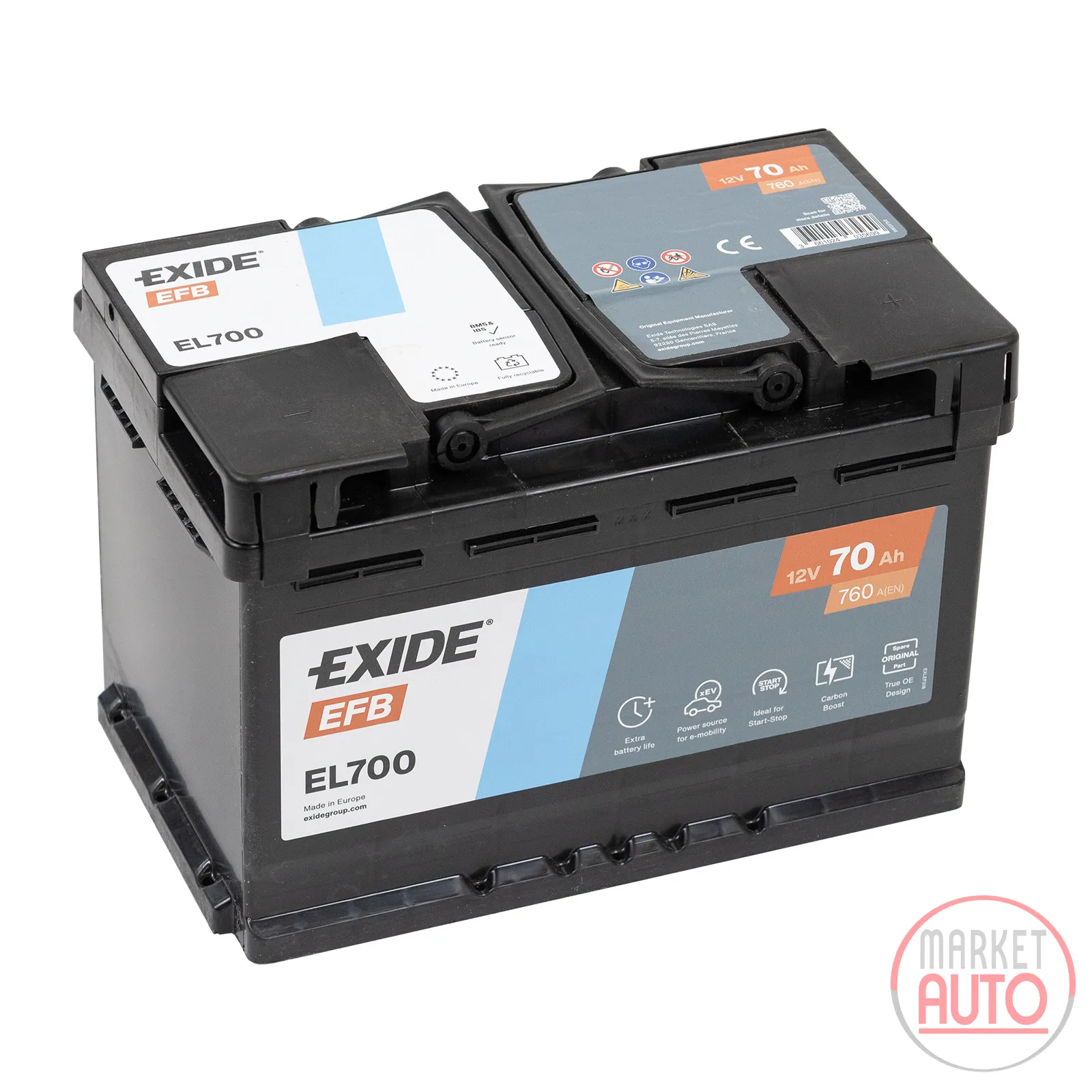 Batterie 70AH 760A EFB EL700