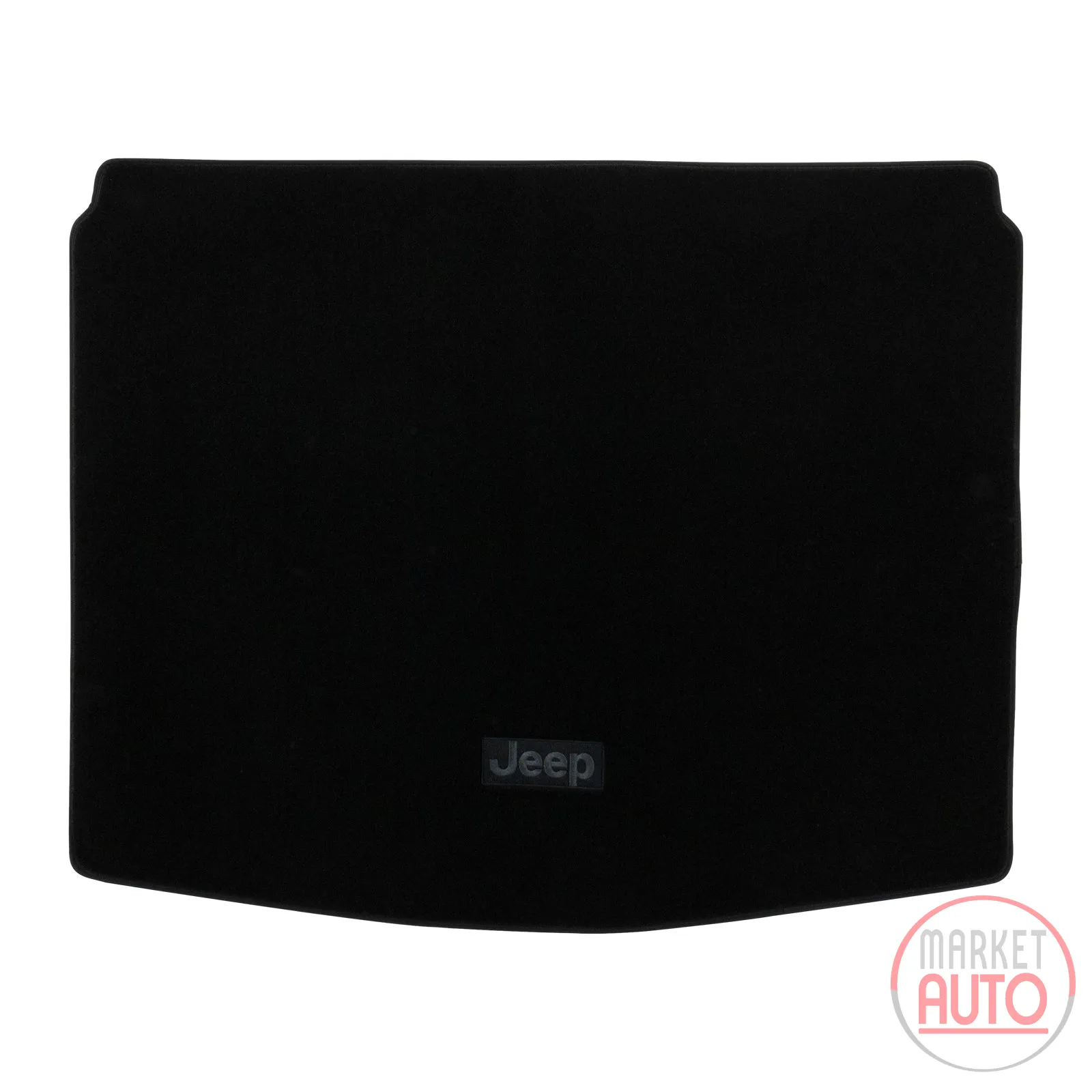 Kofferraummatte aus Velours in schwarz