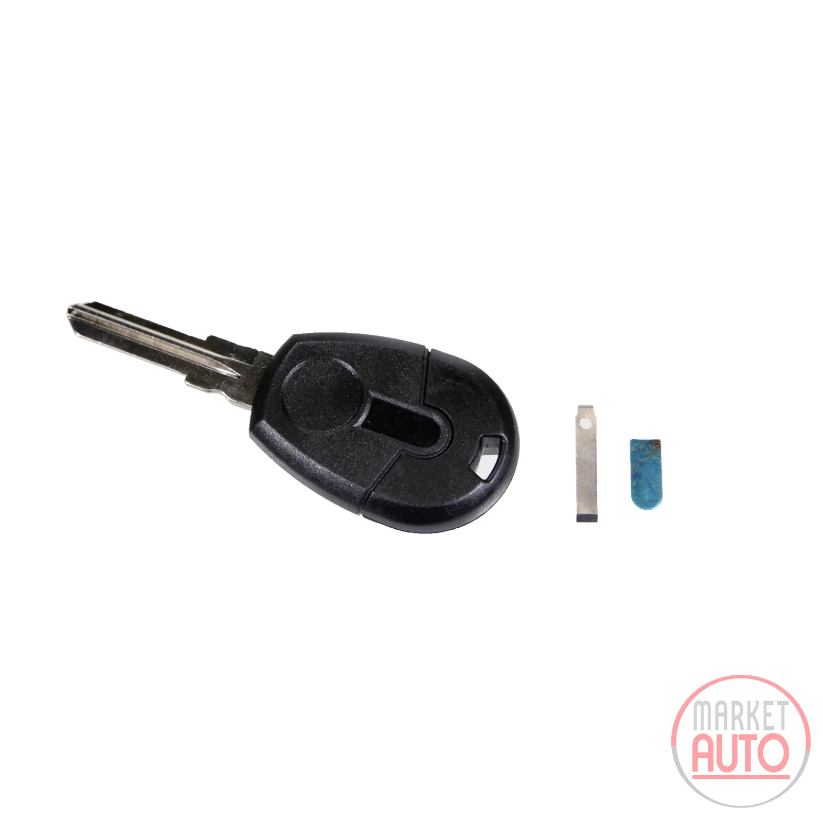 Gehäuse Key Schlüssel rund *Schwarz/Blau*