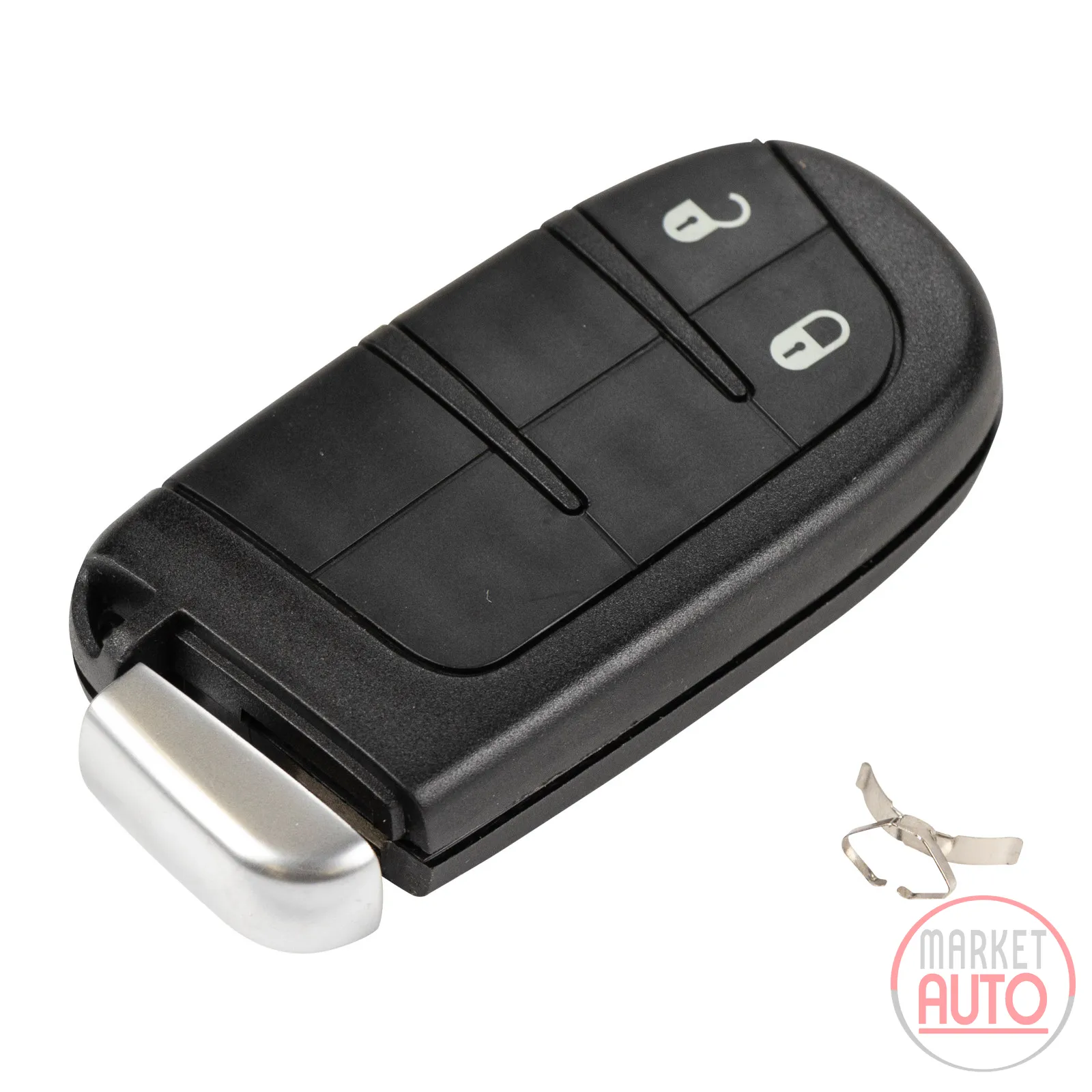 Gehäuse Key Schlüssel mit Taste ohne Rohling *schwarz*