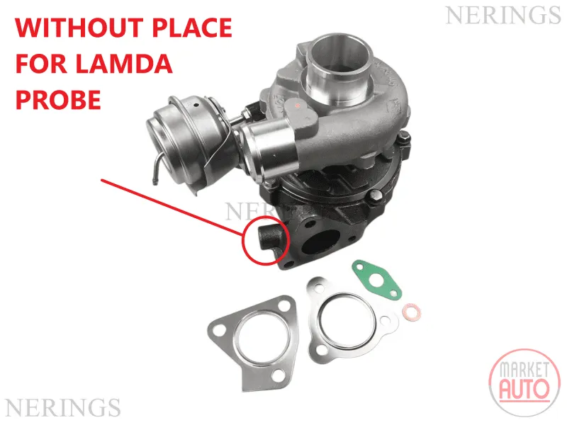 Turbocharger new without space for temperature sensor (replace GARRETT)-CNTTL