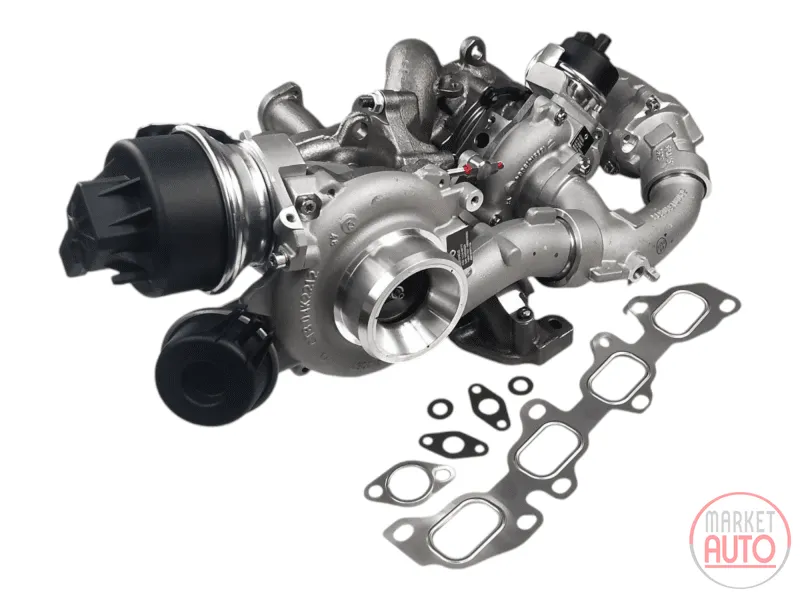 Turbocharger new with billet compressor wheels (Long manifold)(KKK)-NRGS